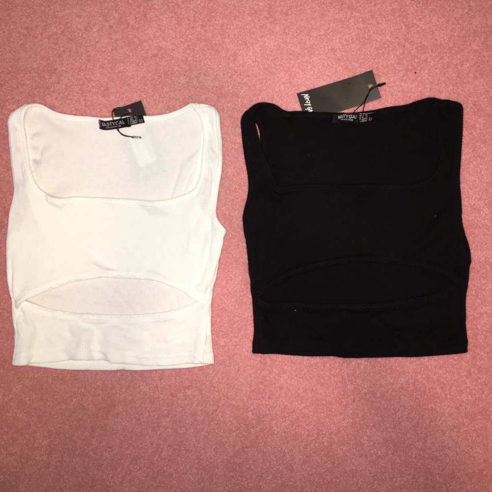 Nasty gal crop tops with cutouts